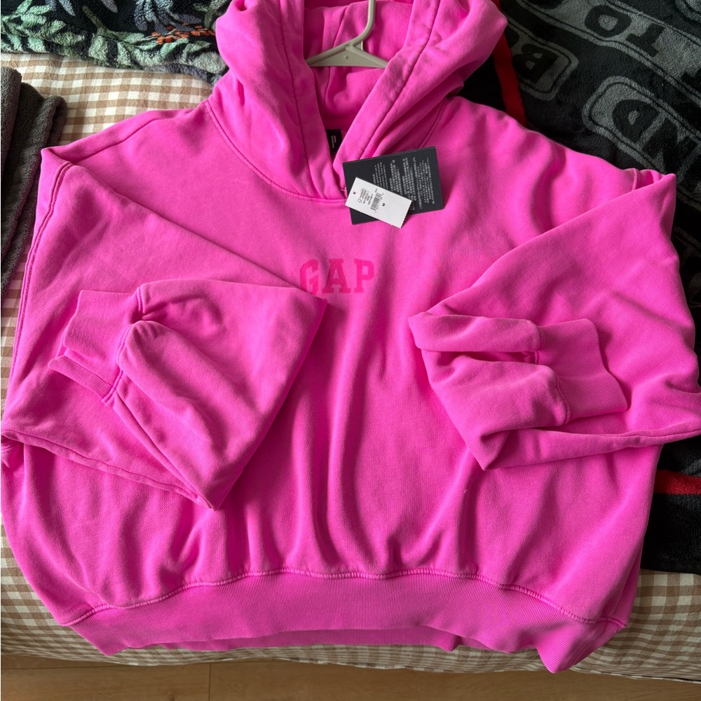 Pink Gap Crop Sweater